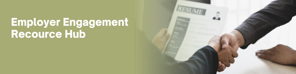 Handshake over resume on employer engagement banner
