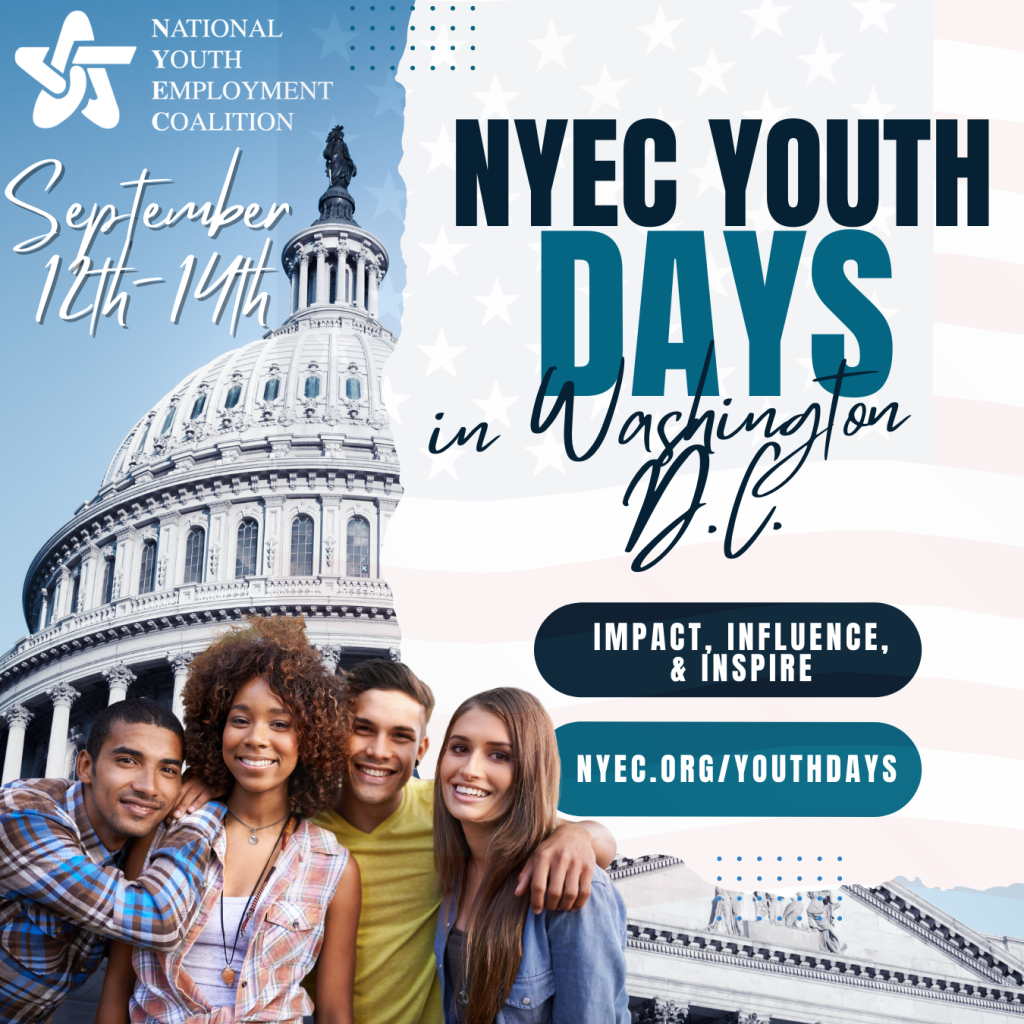 NYEC Youth Days poster with Capitol and youth