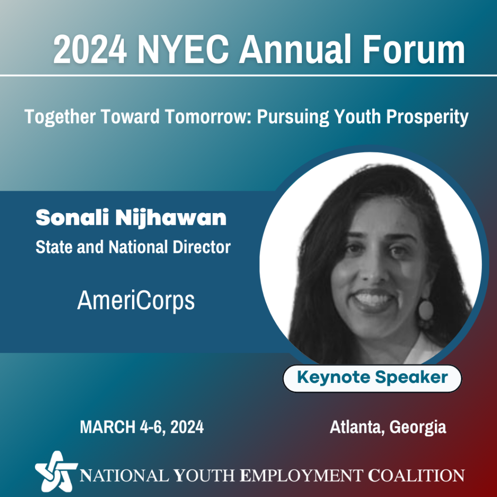 Portrait of keynote speaker at youth forum