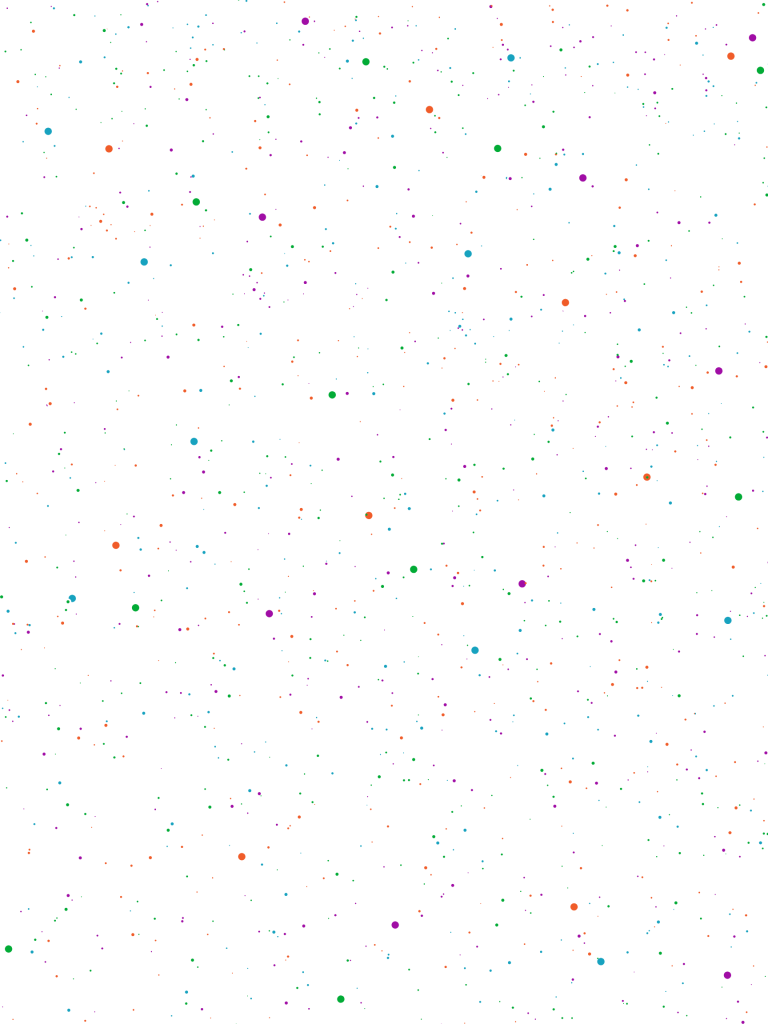 Colorful bokeh circles on black background
