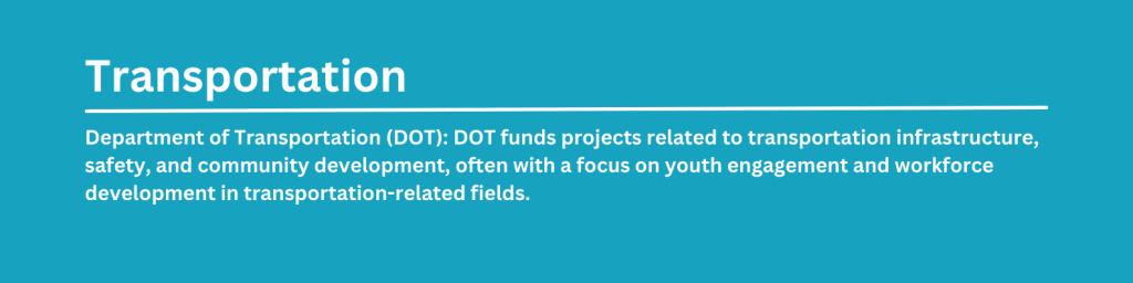 Transportation banner with DOT program description