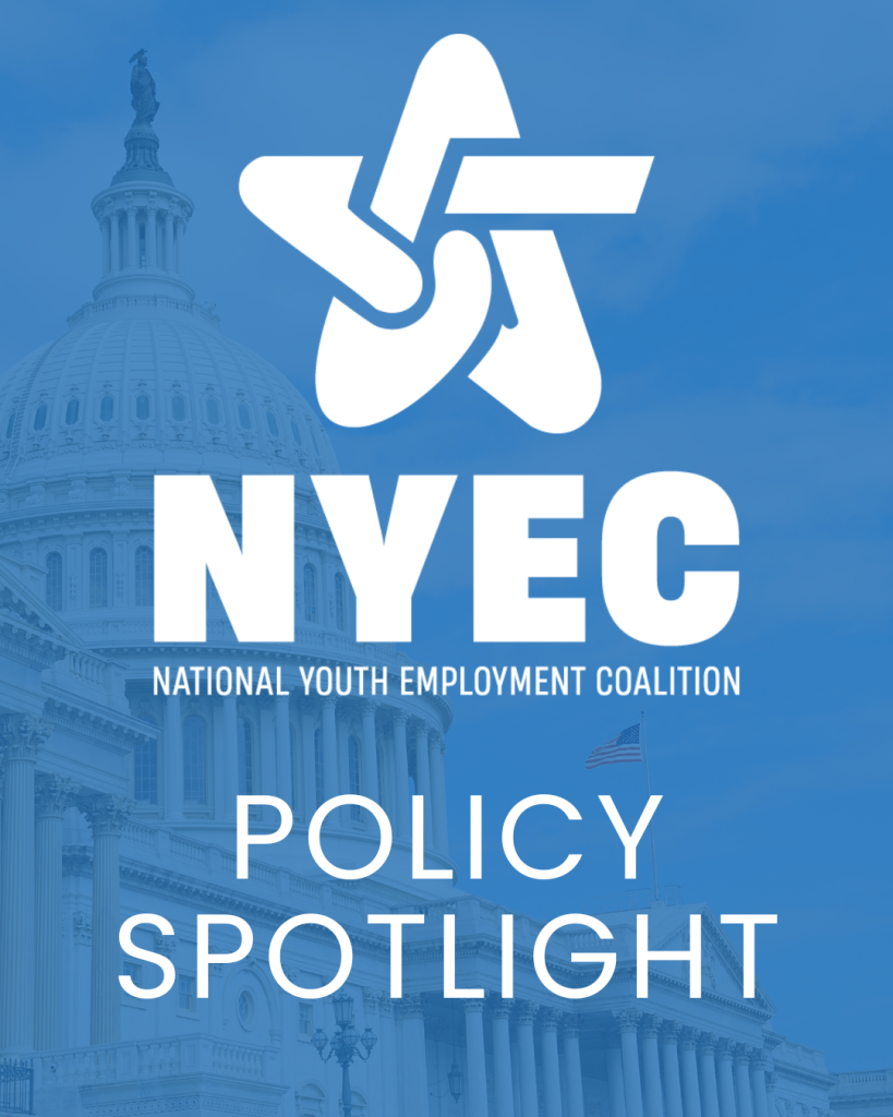 NYEC Policy Spotlight logo with Capitol dome
