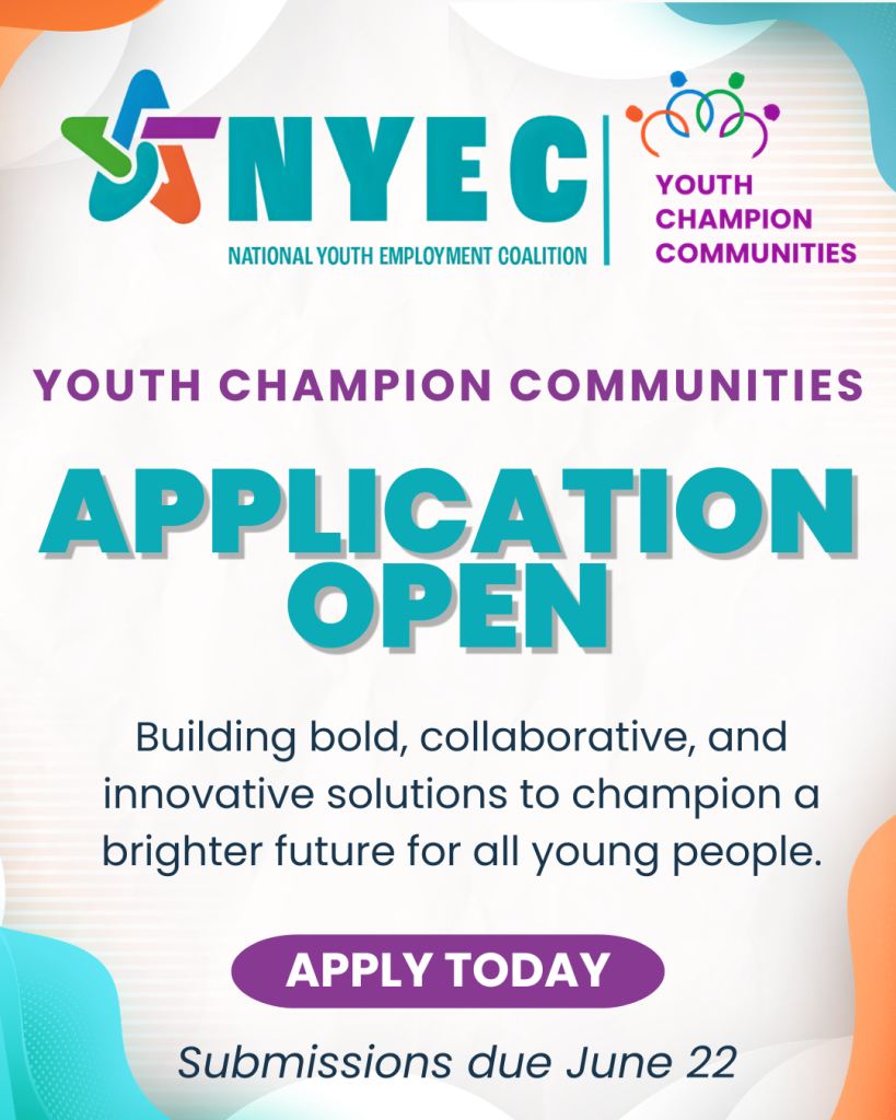 Youth Champion Communities application open banner